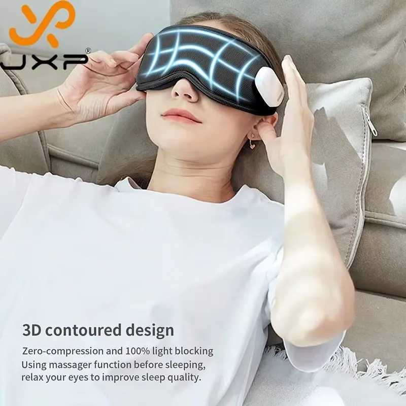 JXP Compress Eye Massage with Vibration Sleep Mask Air Pressure Blackout 3D 3 In 1 Charger Dry Eye Massager InstrumentXJ250224