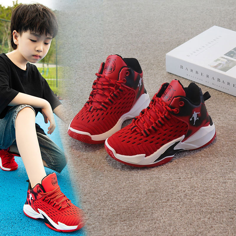 Boys Girls Basketball Shoes Breathable Soft Soled Casual Sneakers for Toddler Kids Running Shoes Trainers Sizes US12C-US7Y 000604
