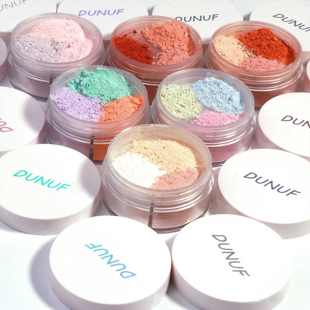 DUNUF 3-color matte suit powder concealer durable waterproof contour loose powder facial makeup dry wet superfineXJ250224