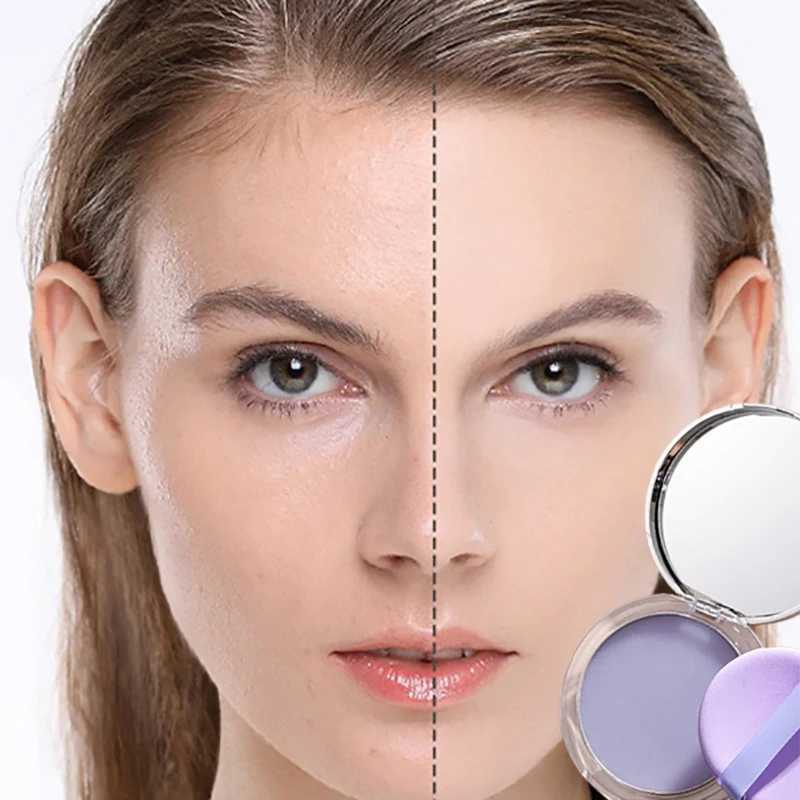 Lavender Makeup Setting Powder with Puff Oil Control Face Pressed Powder Smooth Matte Finishing Powder Without Taking Off MakeupXJ250224