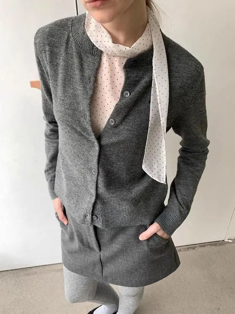 Yedinas Fairycore Polka Dot Blouse Women Sheer Crop Top Long Sleeve Korean Fashion Spring See Through Shirt Ladies Tops Y2k 250222