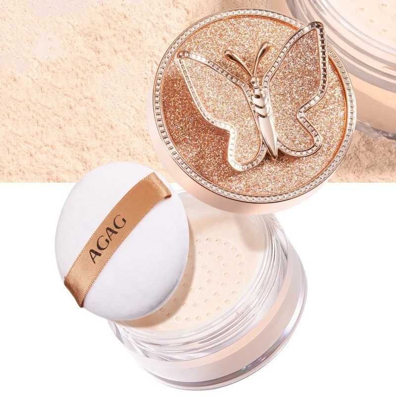 Butterfly-Themed Luxury Loose Powder for Women Face Foundation Powder Waterproof Sweatproof Concealer Oil-Control Beauty MakeupXJ250224