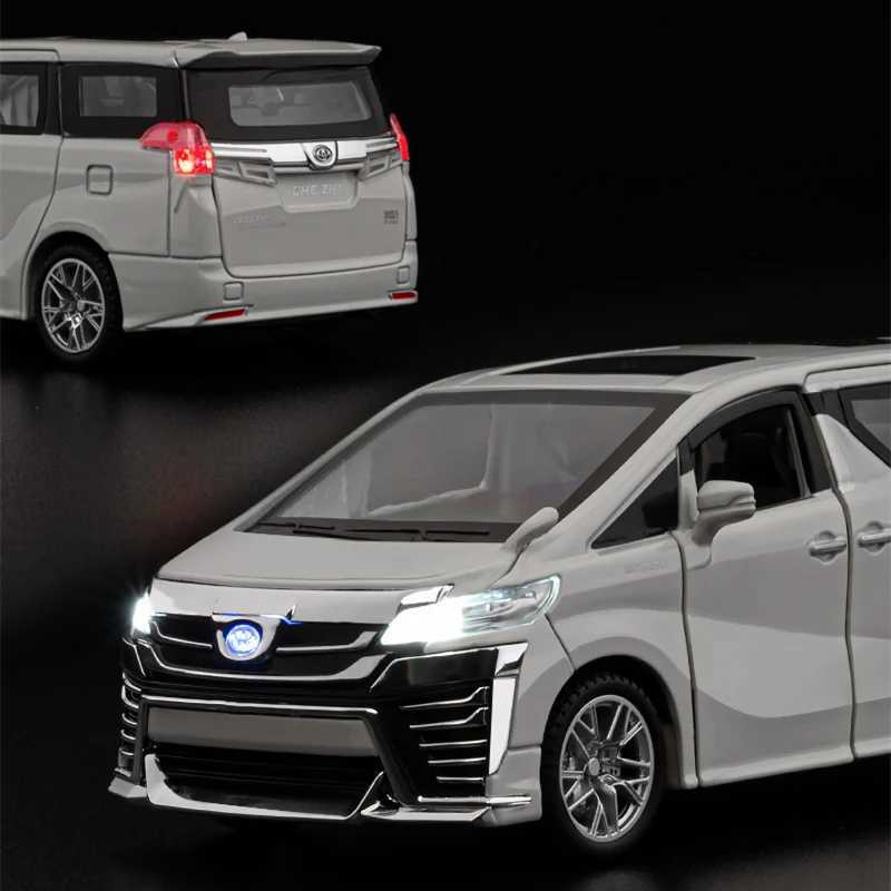1 32 VELLFIRE Alphard MPV Alloy Diecasts Metal Toy Vehicles Car Model Sound and Light High Silation Kids Gift Free shipping
