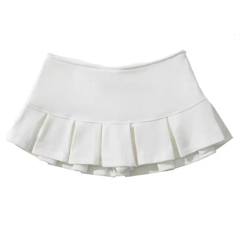 Rimocy Streetwear Y2K Gray Mini Skirts Women 2025 Summer Low Waist Pleated Shorts Skirt Woman Sexy A Line Miniskirt Mujer Faldas 250224