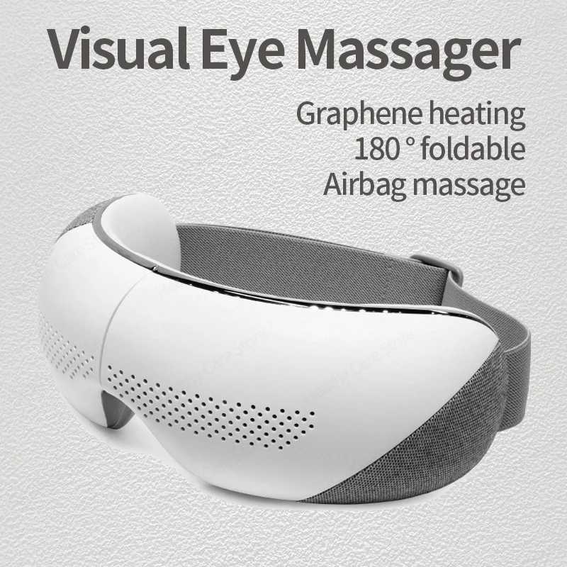 Bluetooth Eye Massager Electric Massage Eye Glasses Visual 6D Eye Massage Vibrator Eyes Mask Massager Face Facial Massager HotXJ250224
