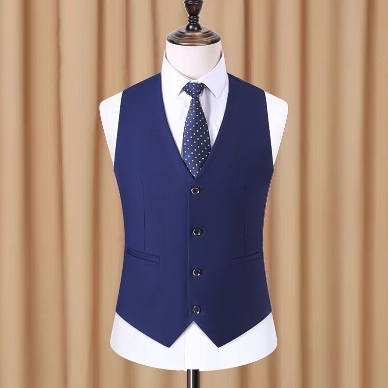 H188Men's suit vest Korean style slim fit thin business casual formal wear