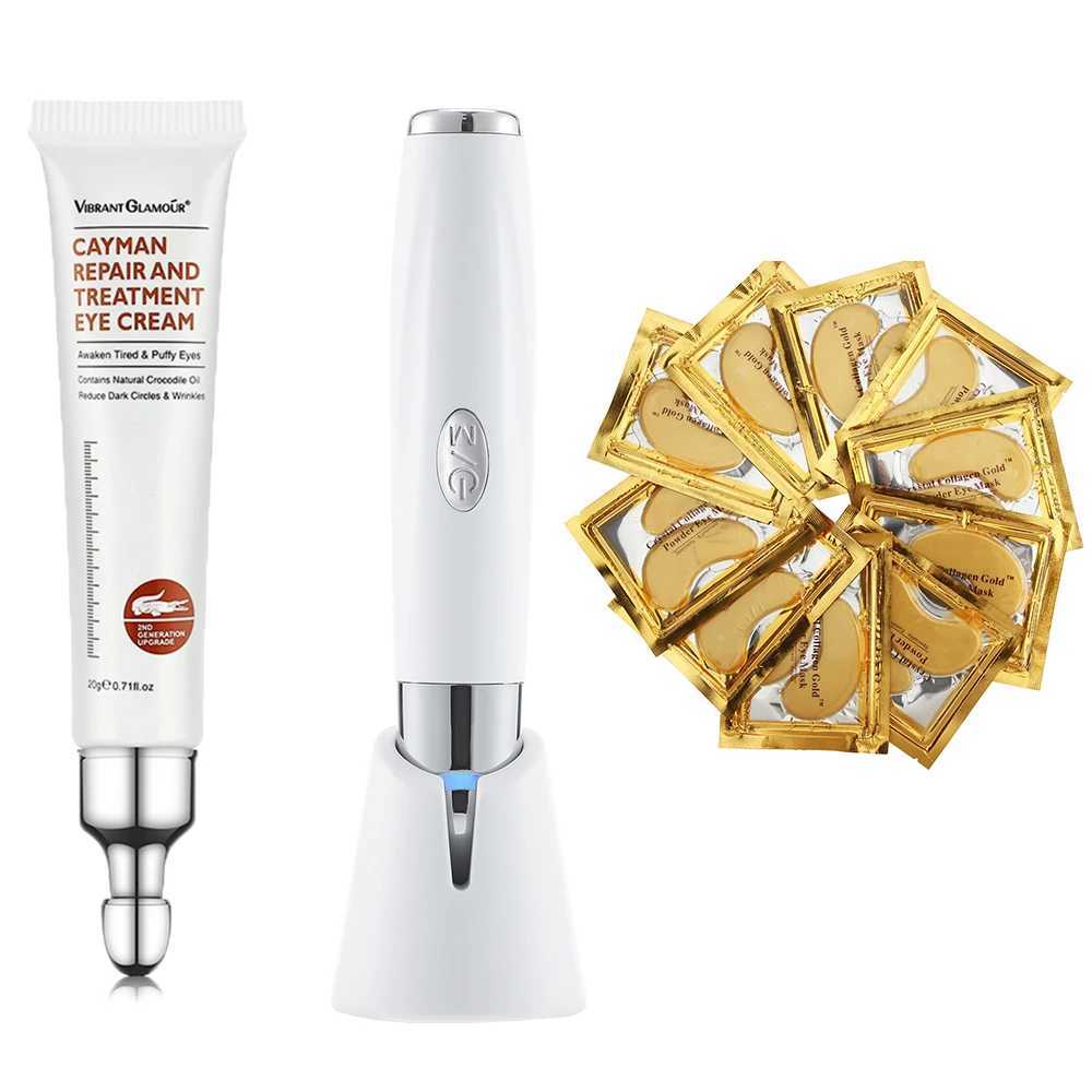 Eye Massager Pen Skin Lifting Anti Wrinkles With Eye Cream Collagen Eye Masks Remove Dark Circles Reduce Fine Lines Eye BagsXJ250224