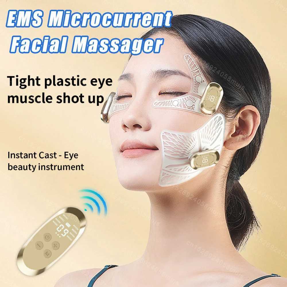 EMS Microcurrent Eye Massager Facial Muscle Stimulator Lifting Anti-Wrinkle Lift Face Skin Care Dark Circles Relieves FatigueXJ250224