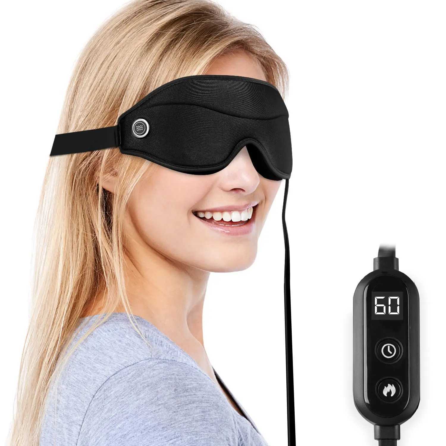 3-in-1 hot massage eye mask 3D hot compression eye mask used for sleep dry eyes tired eyes with 3 vibration modes and timer controlXJ250224