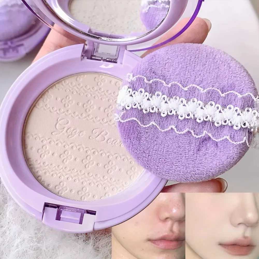 Embossed Feather Soft Honey Powder Cake Light Delicate Concealer Oil Control Makeup Invisible Pores On Lasting Face MakeupXJ250224