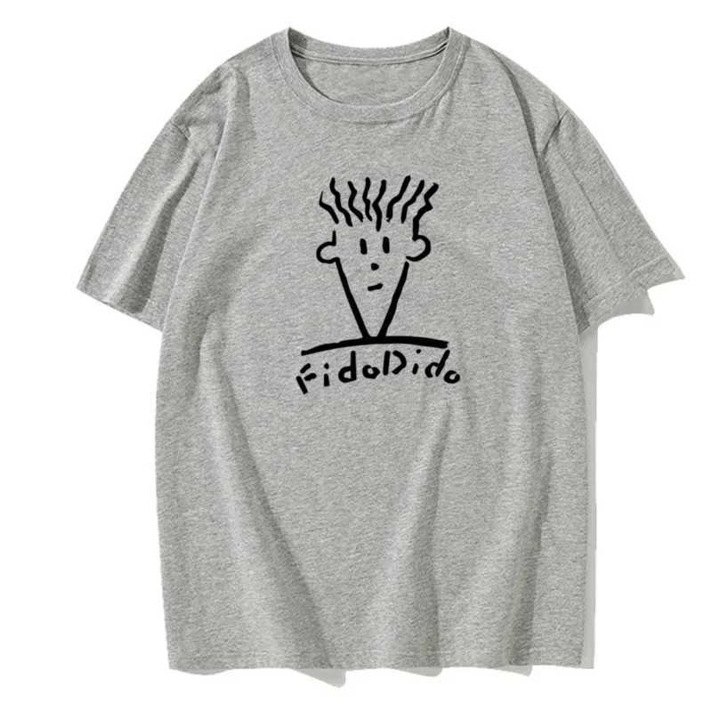 Summer Casual Short Sleeve Luxury Fashion T-Shirt Harajuku Print Streetwear Mens T-Shirt Fido Dido Popular Drink Clothing W250224