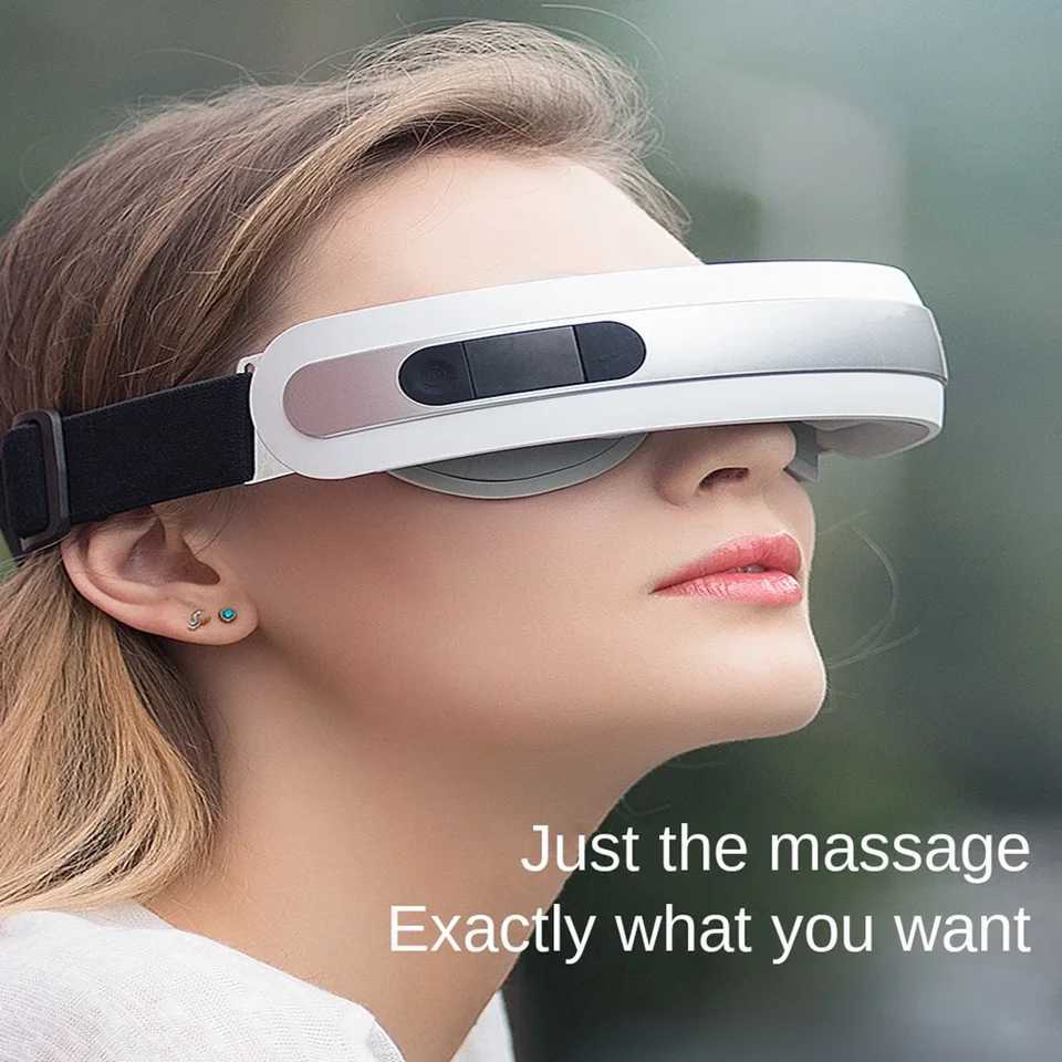 New 4D Smart Eye Massager Hot Compress Vibration Massage Relieve And Relax Eye Fatigue Remove Dark Circles Eye Care CompanionXJ250224