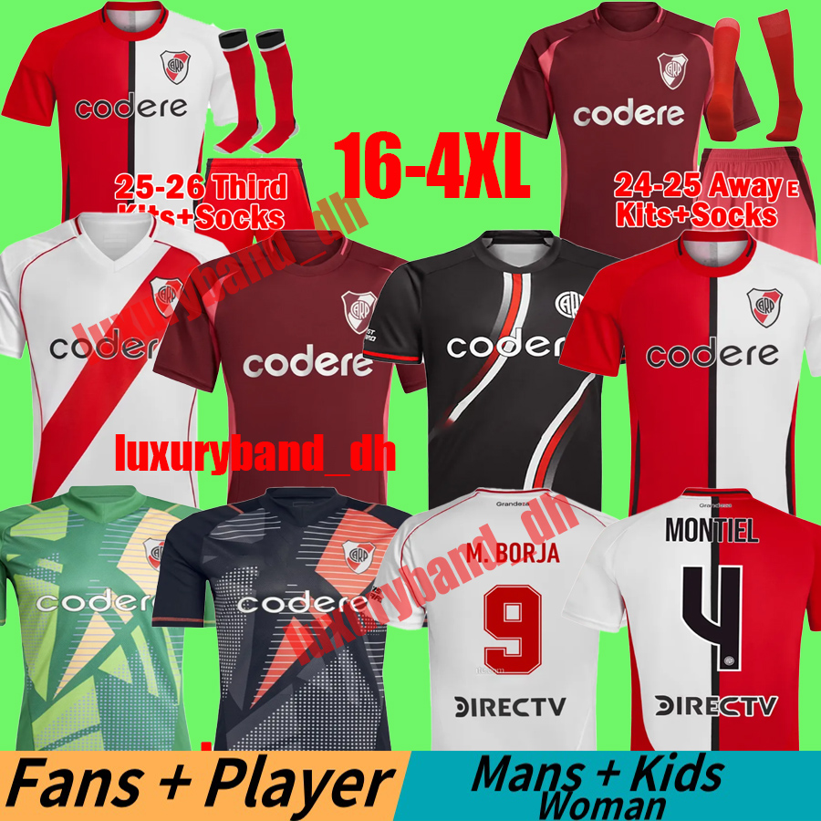 4XL 24 25 26 River plate Soccer Jerseys Retro 1992 94 95 97 2000 01 COLIDIO PEREZ LANZINI 2024 2025 2026 DRIUSSI MONTIEL MEZA Football Shirts Men Uniforms Kids Kits