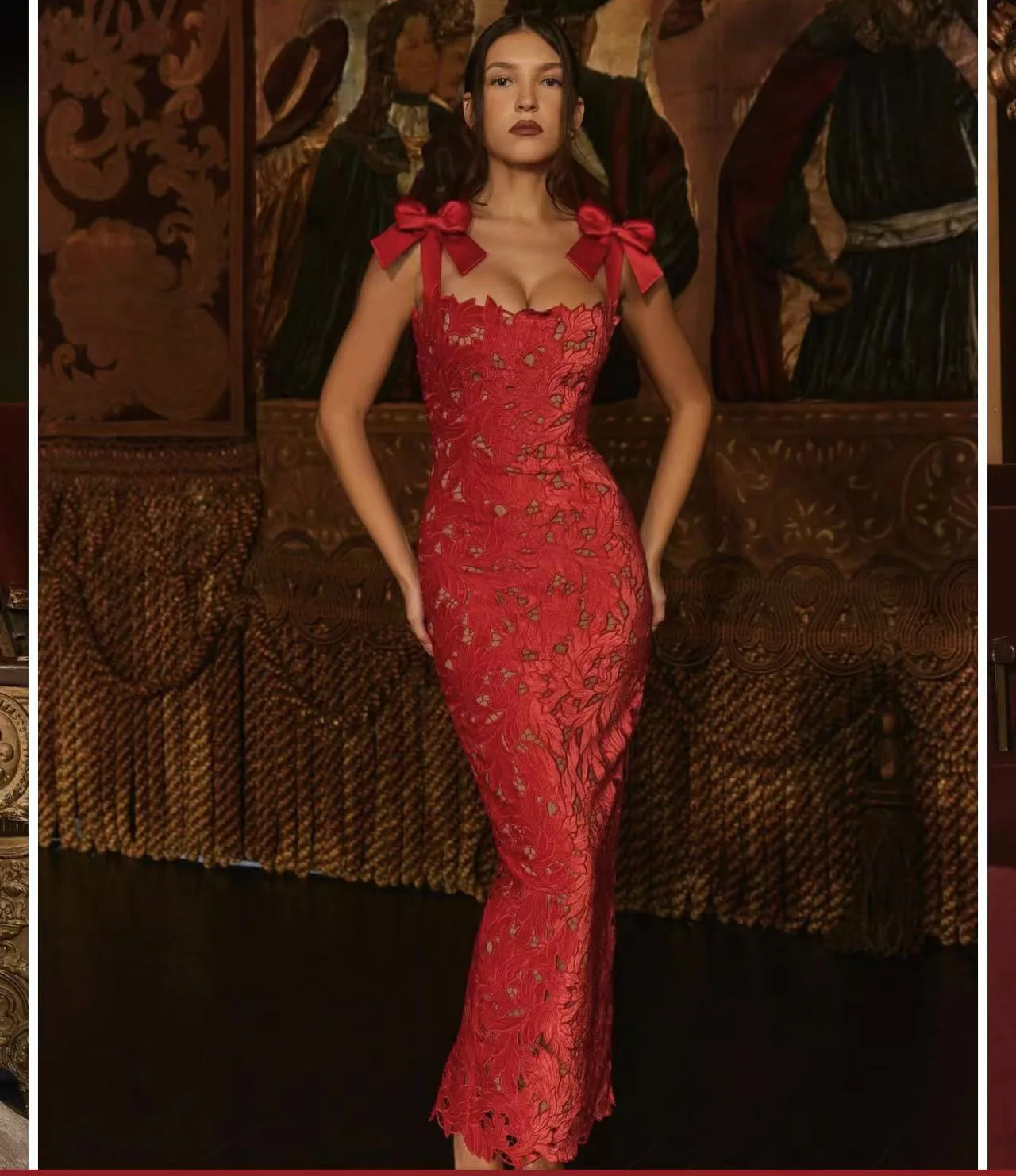 Spring Summer Fashion Women Bows Lace Sexy Maxi Dress For Backless Bodycon Birthday Club Party Sleeveless Long Dresses 250222