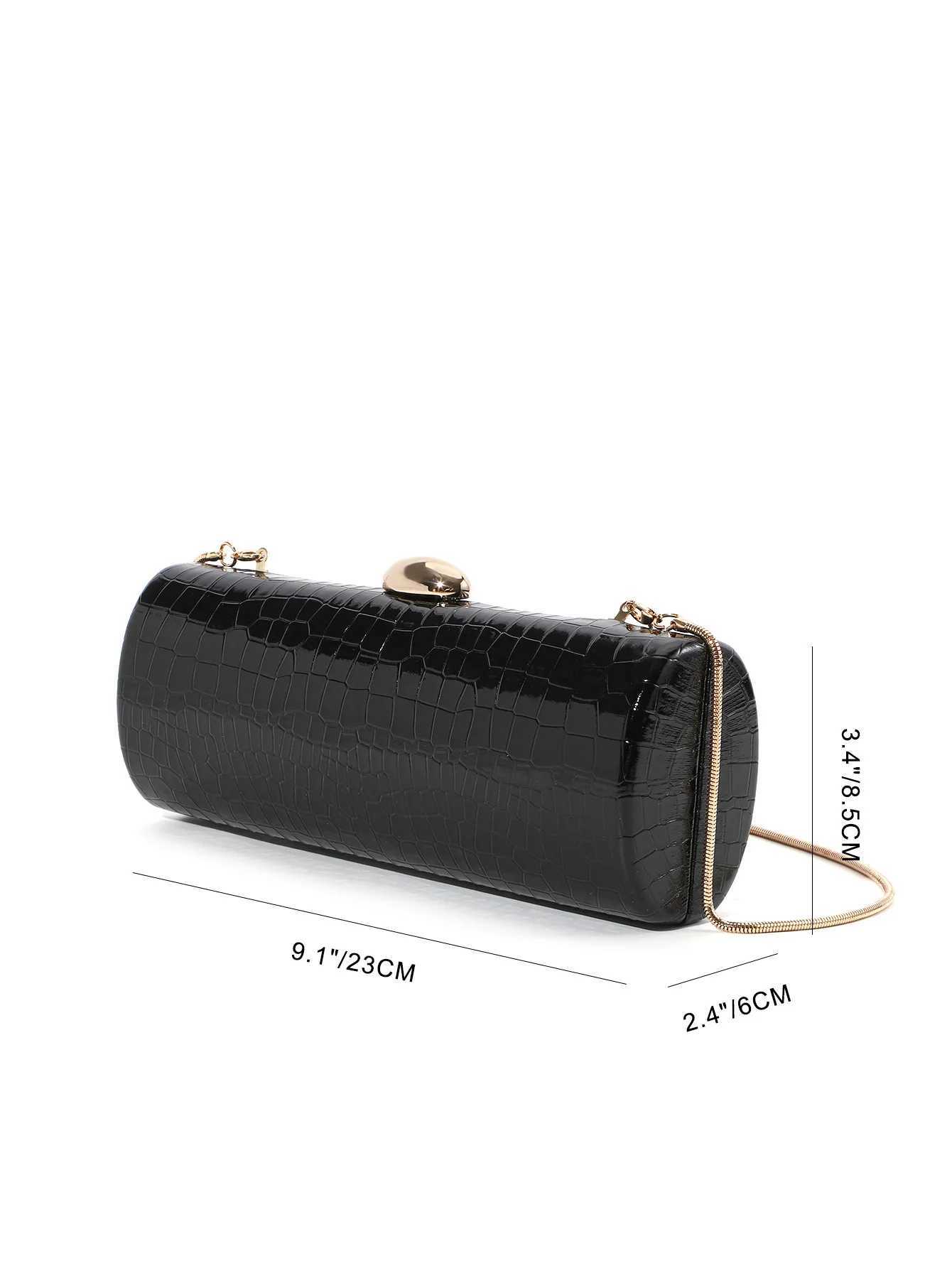 Luxury Leather Evening Bag For Women Baguette Handbag Purse Wedding Dress Party Banquet Clutch Bags Female Shoulder Bag Z250220