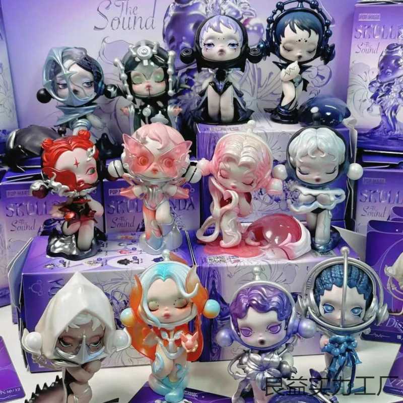 Popmart Bubble Mart Blind Box Skullpanda Sound Series Trendy Play Creative Sp Handmade Doll OrnamentT250224