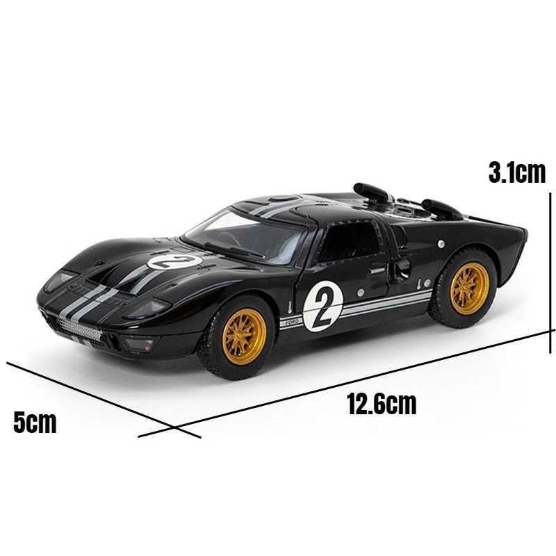 1 32 1966 Ford GT40 alloy sports die-casting metal toy track racing car model silation series childrens gift Free shipping