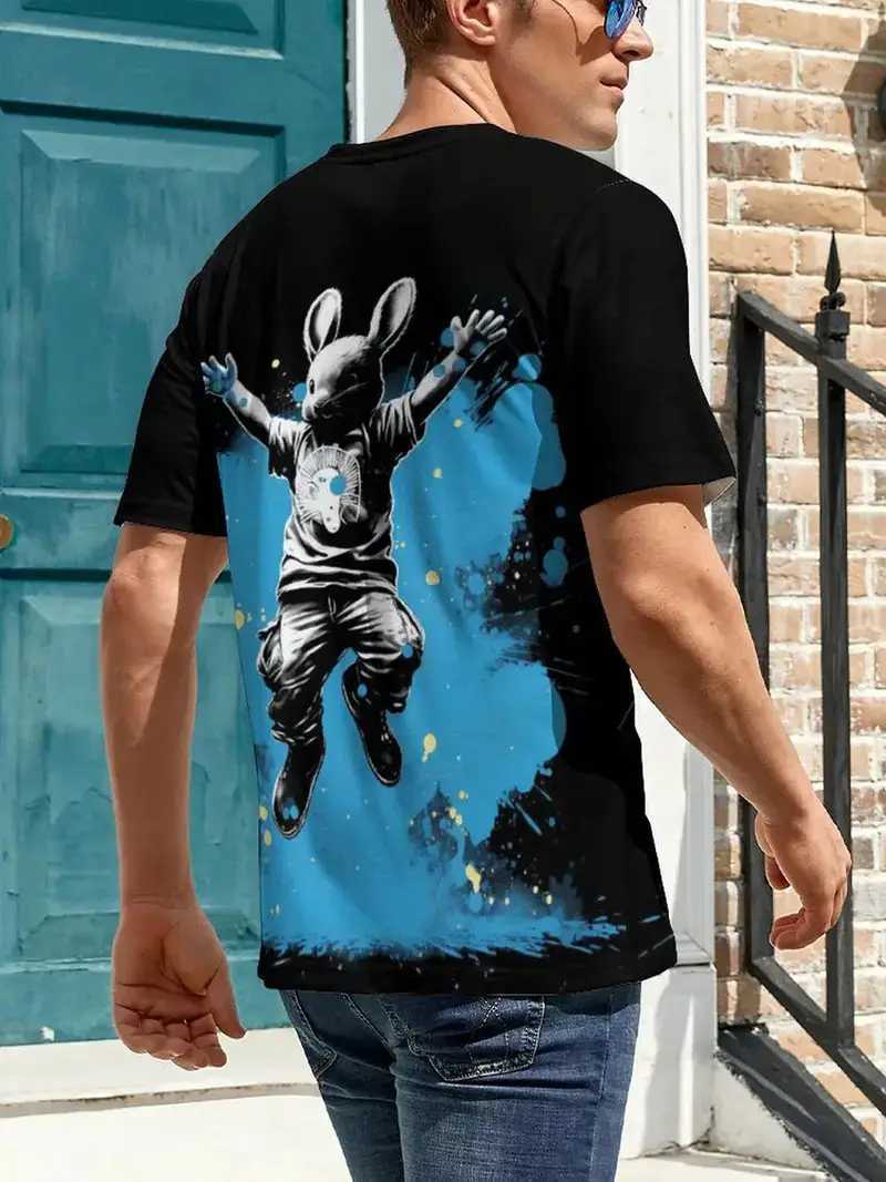 Pop Rock Skull Punks Not Dead pattern T shirts For Men 3D Print Summer Hip Hop Trend Short Sleeve T-shirt Oversized O-neck Tops W250224