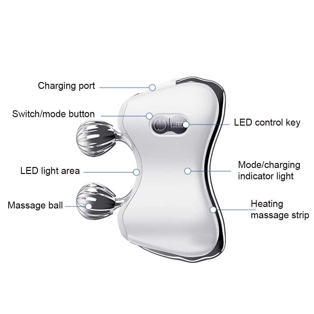 Face Rolling Massager EMS Face Slimming V Line Facial Lift Phototherapy Massager Wrinkle Remover Body Massager Skin TighteningXJ250224