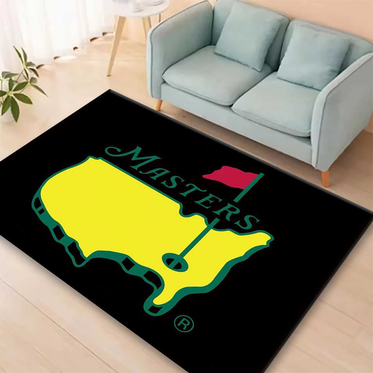 G-golf -M-Masters Printed Carpet Non-slip lti Function carpet Living Ro Rugs Entrance Floor mat He Kitchen Hallway Decor Z250222