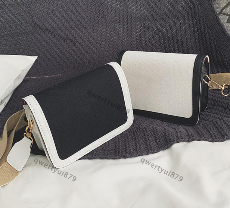 Shoulder Bags PU Leather Chain Shoulder Crossbody Square Bags for Women Letter Women's Wide Strap Handbag Trend Female Armpit Bag 020723H