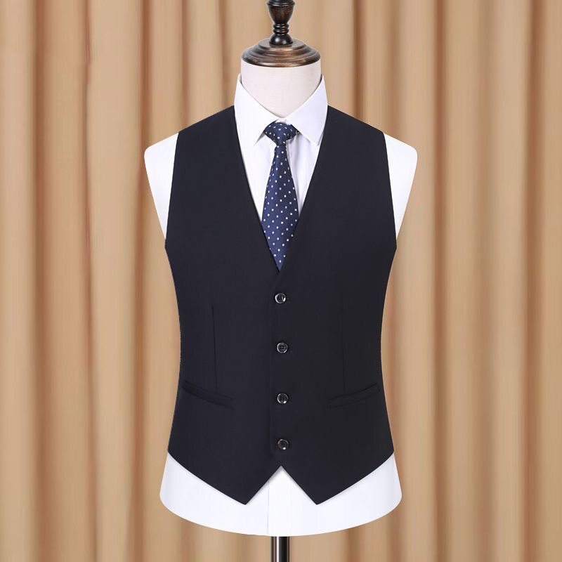 H188Men's suit vest Korean style slim fit thin business casual formal wear