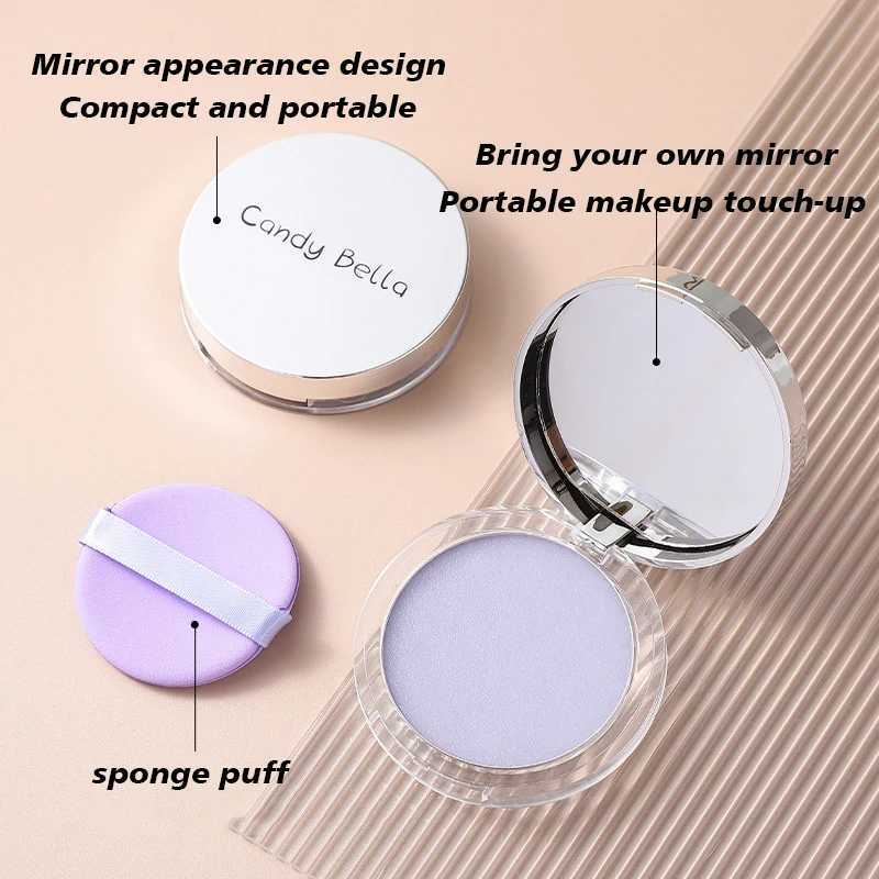 1PC Candy Bella Violet Cream To Powder Skin-friendly Skin Natural Face Long Lasting Oil-controlling Contouring Powder CosmeticsXJ250224
