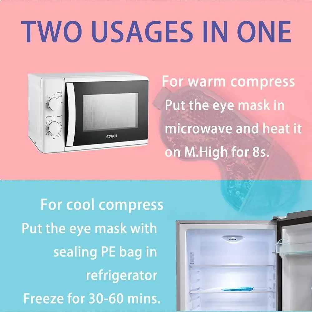 Gel Ice Eye Mask Ice Compress Sleeping Masks Beauty Eyes Health Tools Anti Dark Circle Eyes Bag Relax Sleep Aid Cooling Gel MaskXJ250224