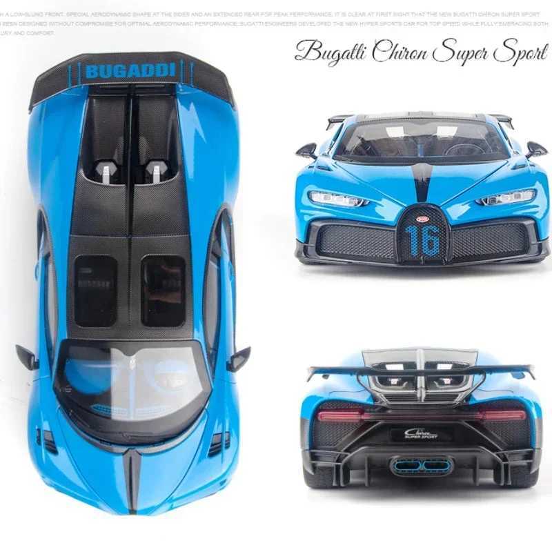 Large scale 1 18 Bugatti Camron supercar model foldable micro sound home decoration die-casting toy car childrens toy gift Z250224