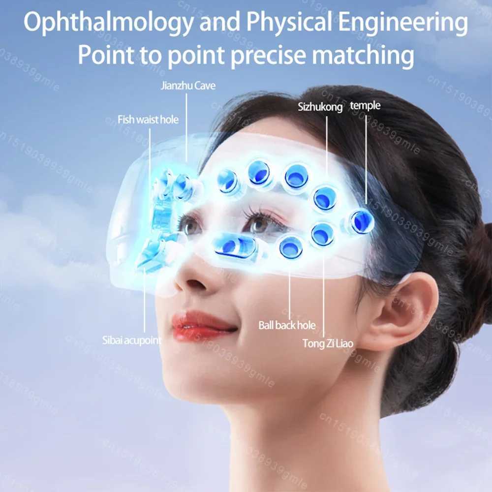 Eye pressure massager vibration Airbag pressure ophthalmic care tool hot compression eye pressure massager relaxation fatigue sleep hot eye maskXJ2502
