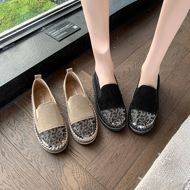 Luxury Diamond Designer Women's Casual Shoes Fashion Versatile Loafers Casual Thin Bottom Fashion Rhinestone Women's shoes Zapatos De Mujer