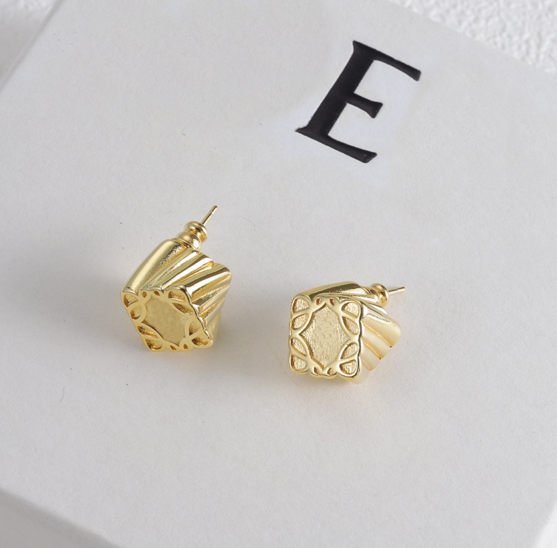 Simple Letter Earri… - image