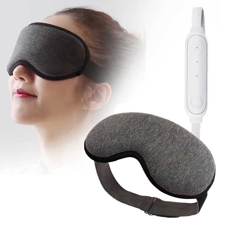 Reusable USB Electric Heated Eyes Mask Hot Compress Warm Therapy Eye Care Massager Relieve Tired Eyes Dry Eyes Sleep BlindfoldXJ250224