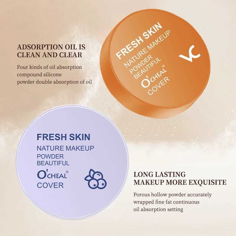 OCHEAL Waterproof Matte Setting Makeup Powder Finish Oil-control Vitamin C Cosmetics Facial Velvet Gloss Loose PowderXJ250224