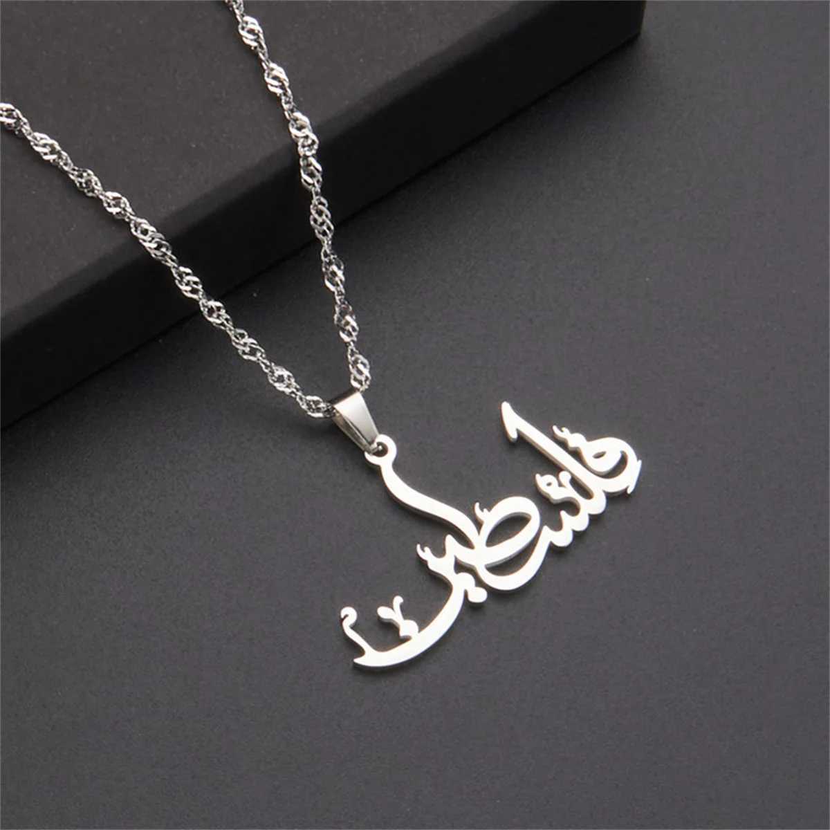 Hot selling stainless steel Arabic Pstinian pendant necklace for men and wen X250224