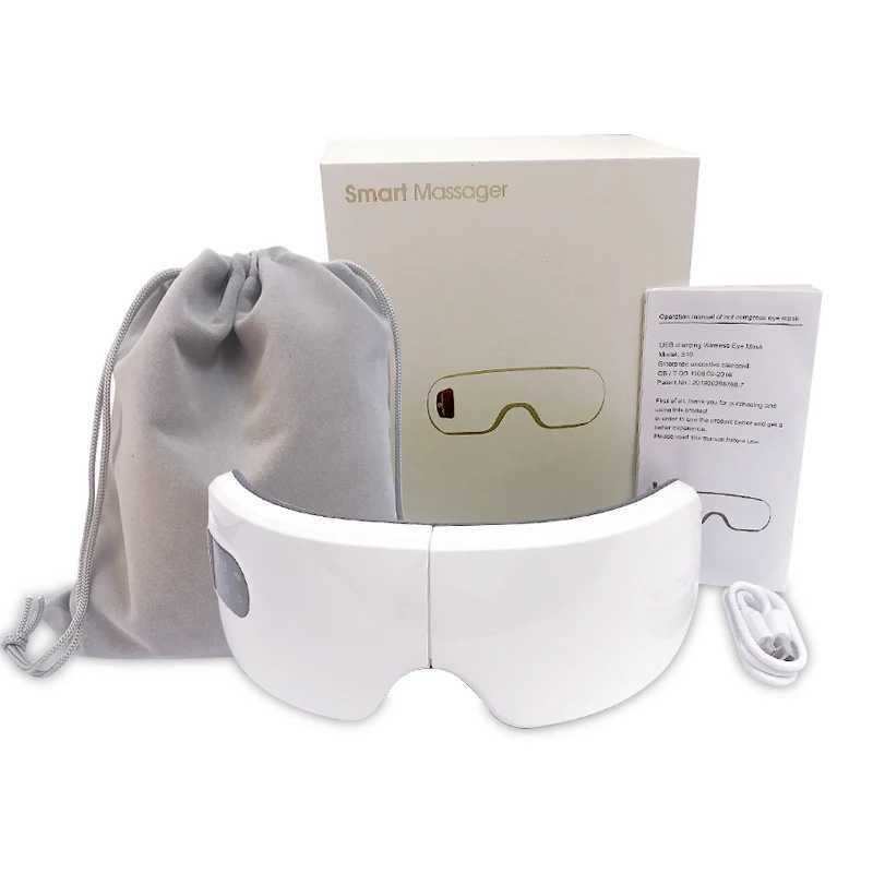 Conventional intelligent eye massager with hot Bluetooth music vibration migraine relief fatigue eye mask care toolXJ250224