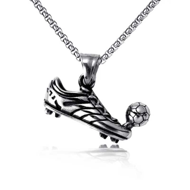New Fashion Sports Shoes Mens Necklace Fans Athletes Alloy Steel Pendant Necklace Alloy Jewelry Party Carnival Gifts X250224