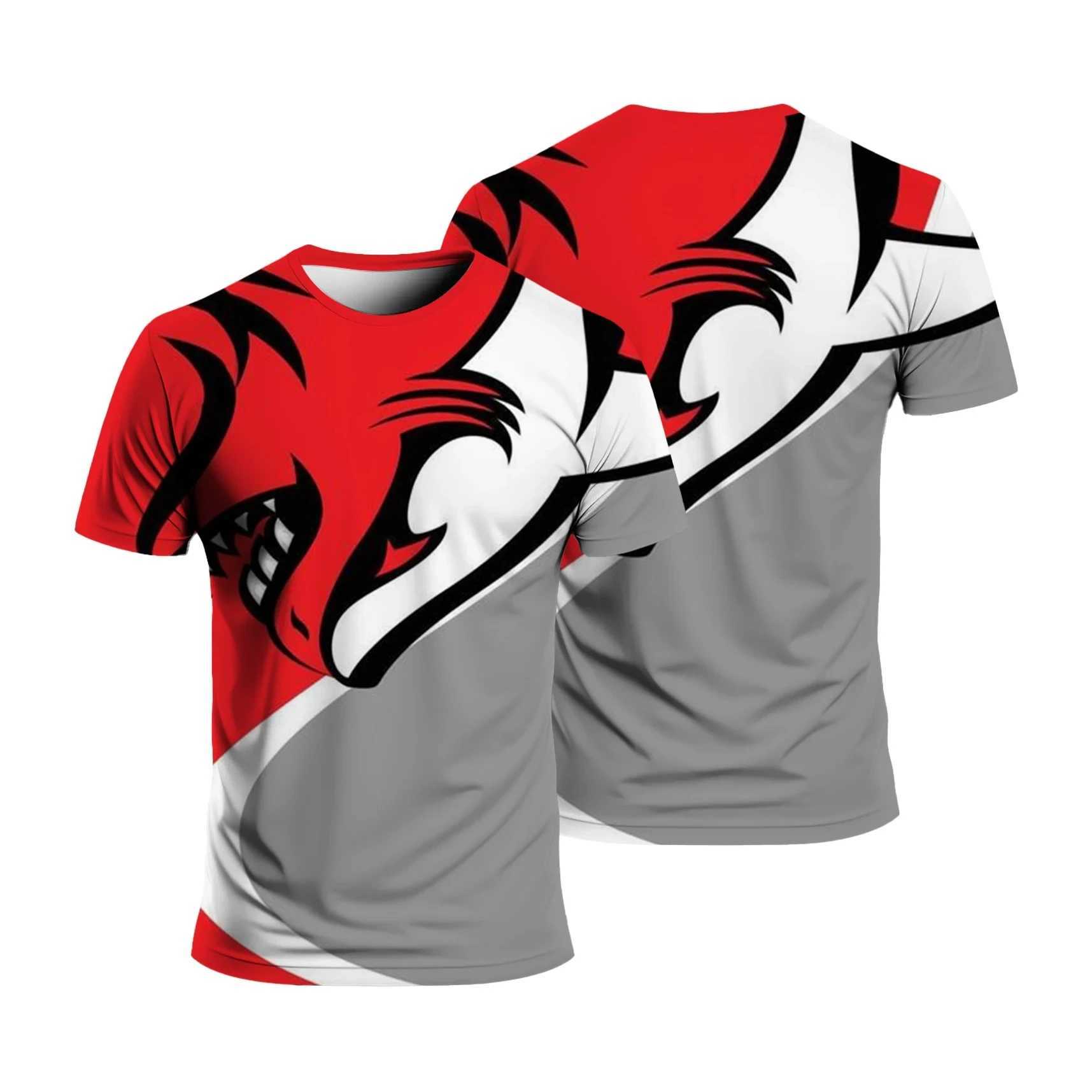 Summer fashion sports mens T-shirt 3D geometric print loose and comfortable daily casual O-neck short sleeved mens clothing W250224