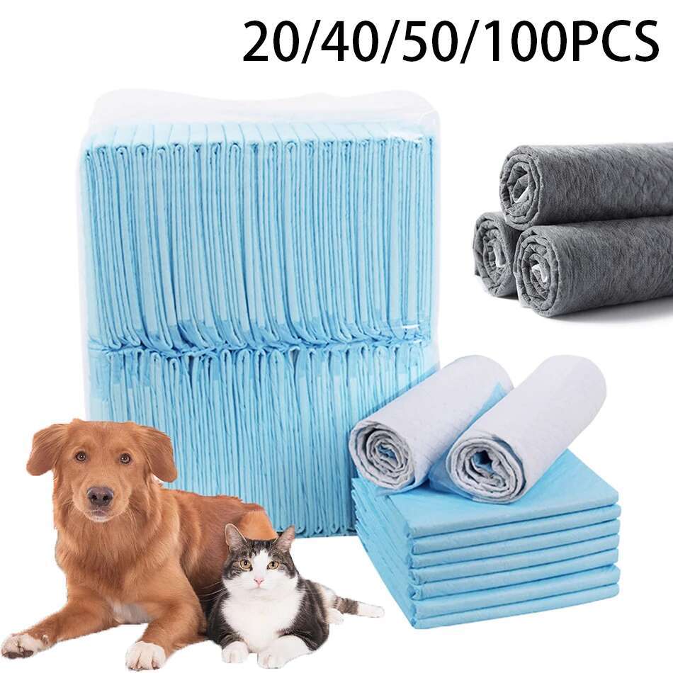 Super Absorbent Diaper Training Pee Disposable Puppy Potty Pads Soakers For Cats Dog Diapers Cage Mat Pet Supplies
