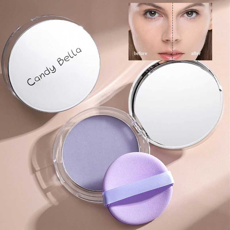 Lavender Makeup Setting Powder with Puff Oil Control Face Pressed Powder Smooth Matte Finishing Powder Without Taking Off MakeupXJ250224