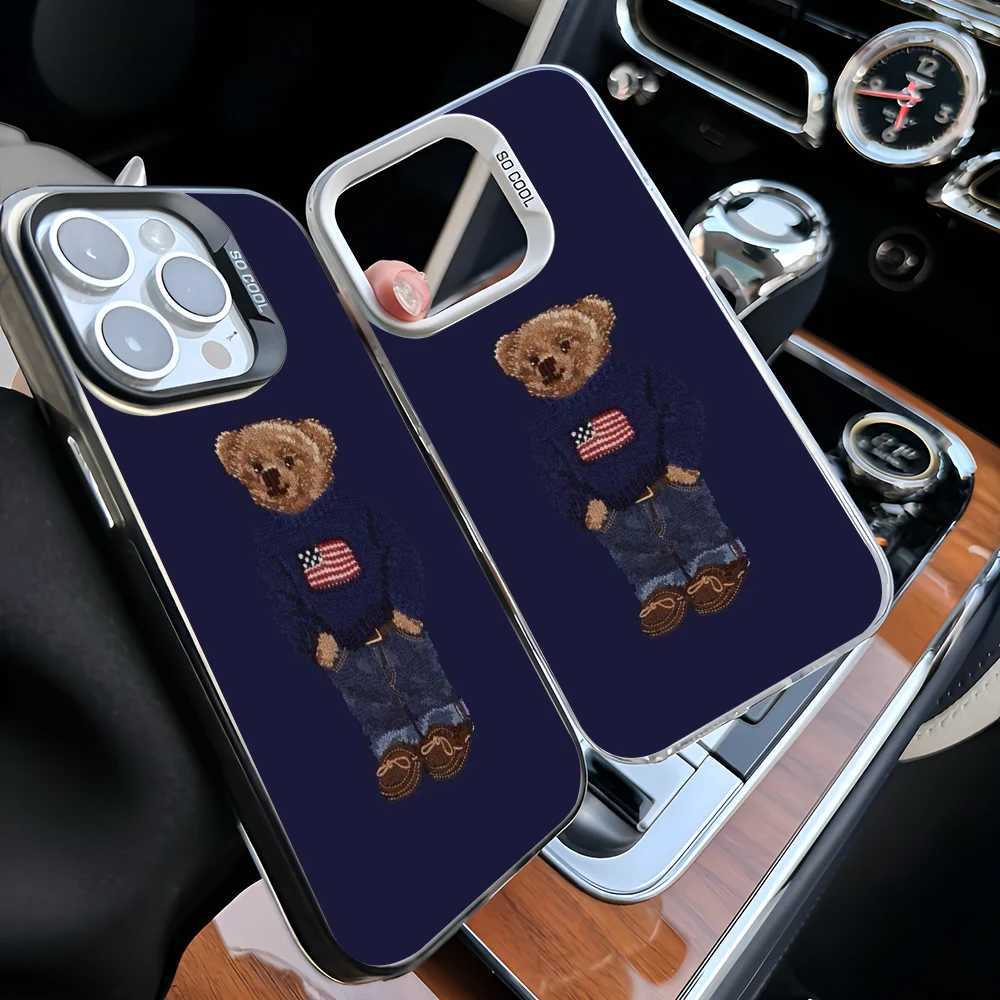 Epc P-Polo B-Bears Phone Case IMD Phone Case For IPhone 16 15 14 13 12 11 Pro Max Plus Color Silver Cover X250224