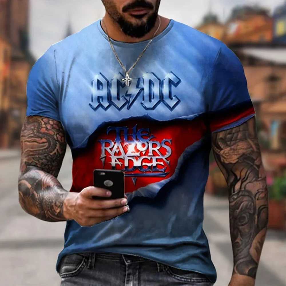 Summer Hip Hop 3D Short Sleeve Casual Comfortable T-shirt Personalized Fashion Trend Rock Music 3D Printed T-shirt W250224