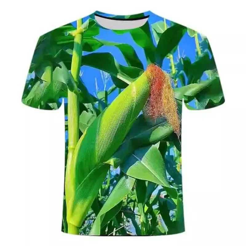 Summer Fashion Fun Vegetable Graphic T-shirts For Men Fashion Casual Trend Personality 3D Printed O Neck Short Sleeved W250224
