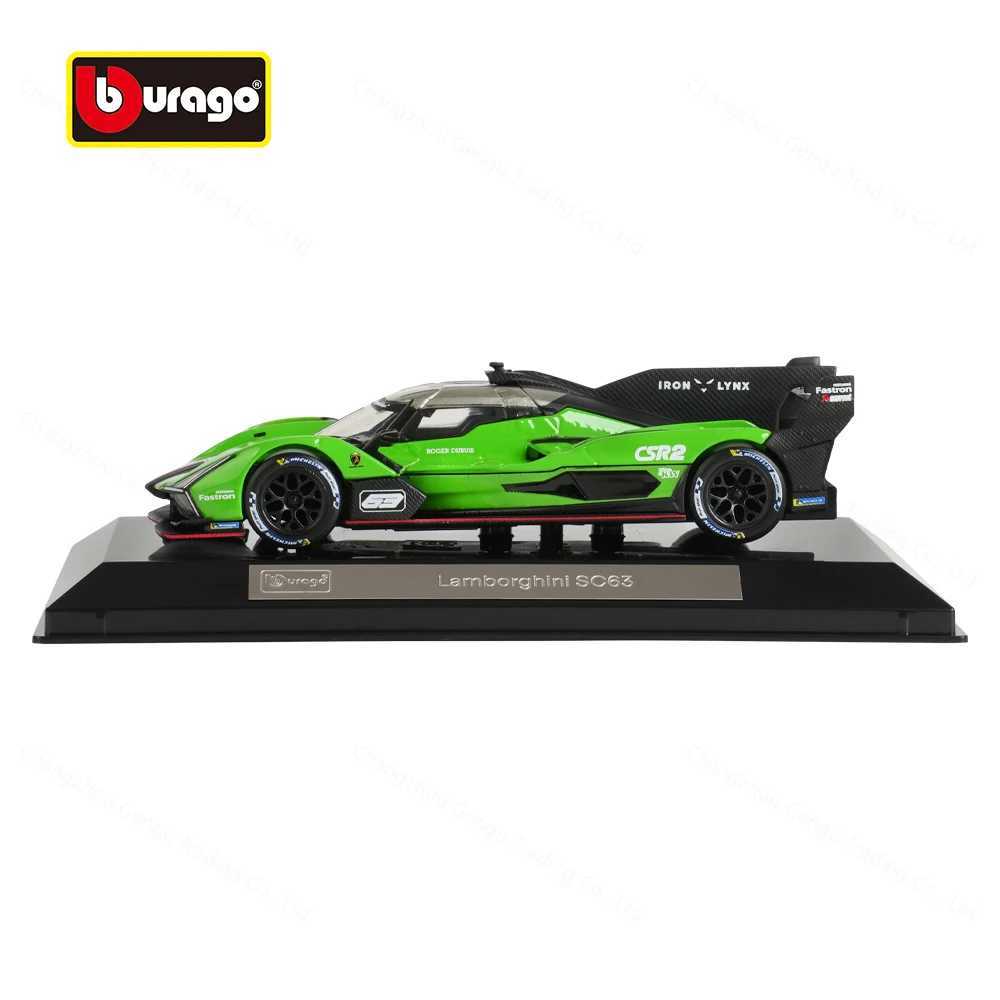 Download 1 43 Lamborghini SC63 Static Die Cast Vehicles Collectible Model Racing Car Toys Acrylic Box Free shipping