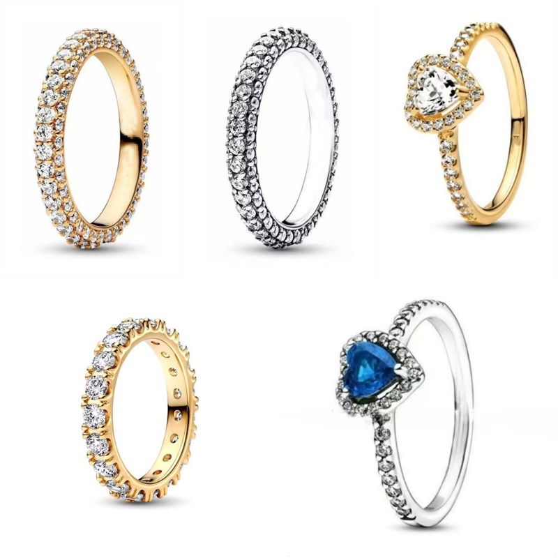 Moissanite plated gold rings women commemoration day present sier wholesale colorful crystal designer ring for woman couple zh231