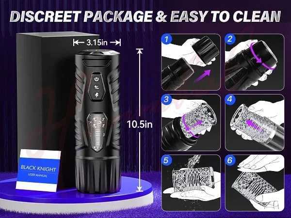 Hannibal Automatic Male Masturbator 7 Thrusting Rotating Modes Masturbator Cup Electric Pocket Pussy For Penis Sex Toy For MenW250224
