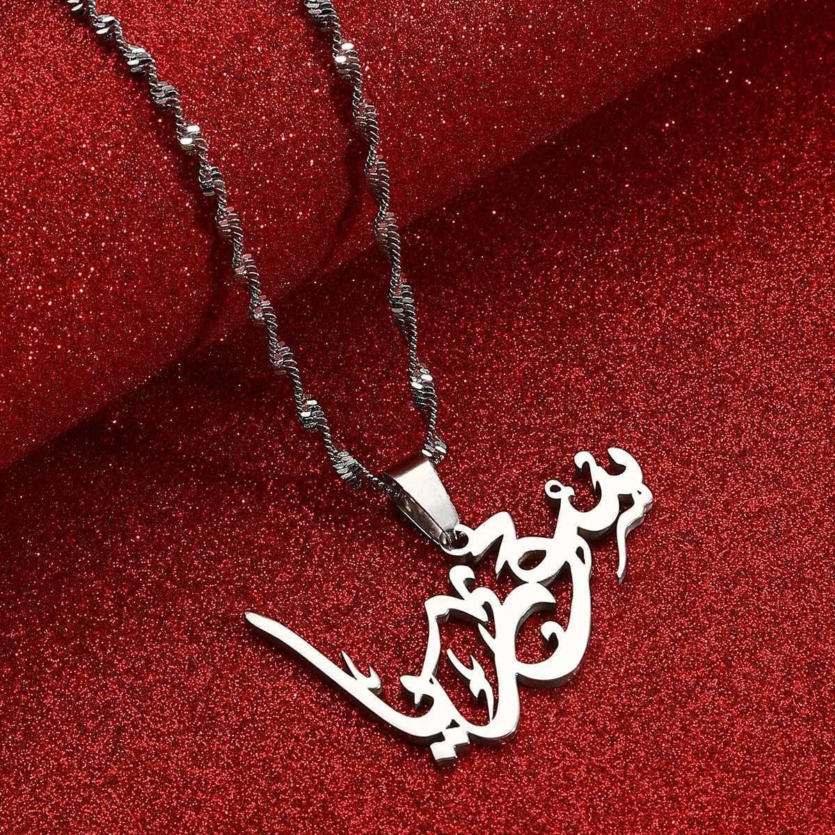 Syria Syrians in Arabic Pendant Necklace For Men Wen African Amet Jewelry X250224