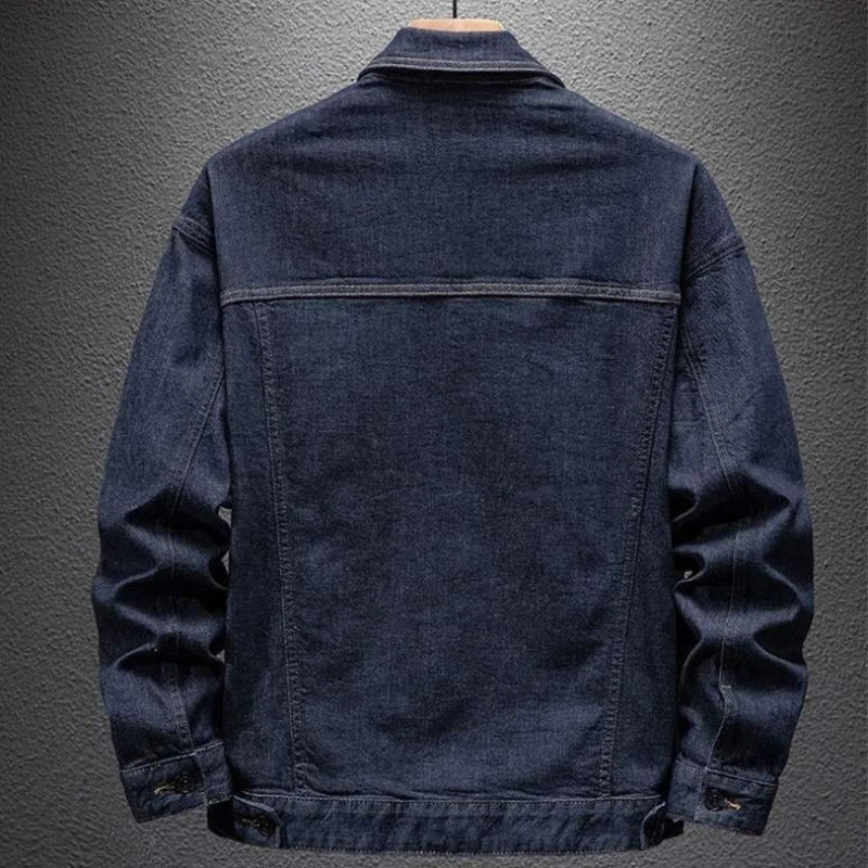 Mens Jean Coats Cargo Biker Mens Denim Jacket Motorcycle Autumn Washed Fashion Low Price Korean Style High Quality Large Size 250211