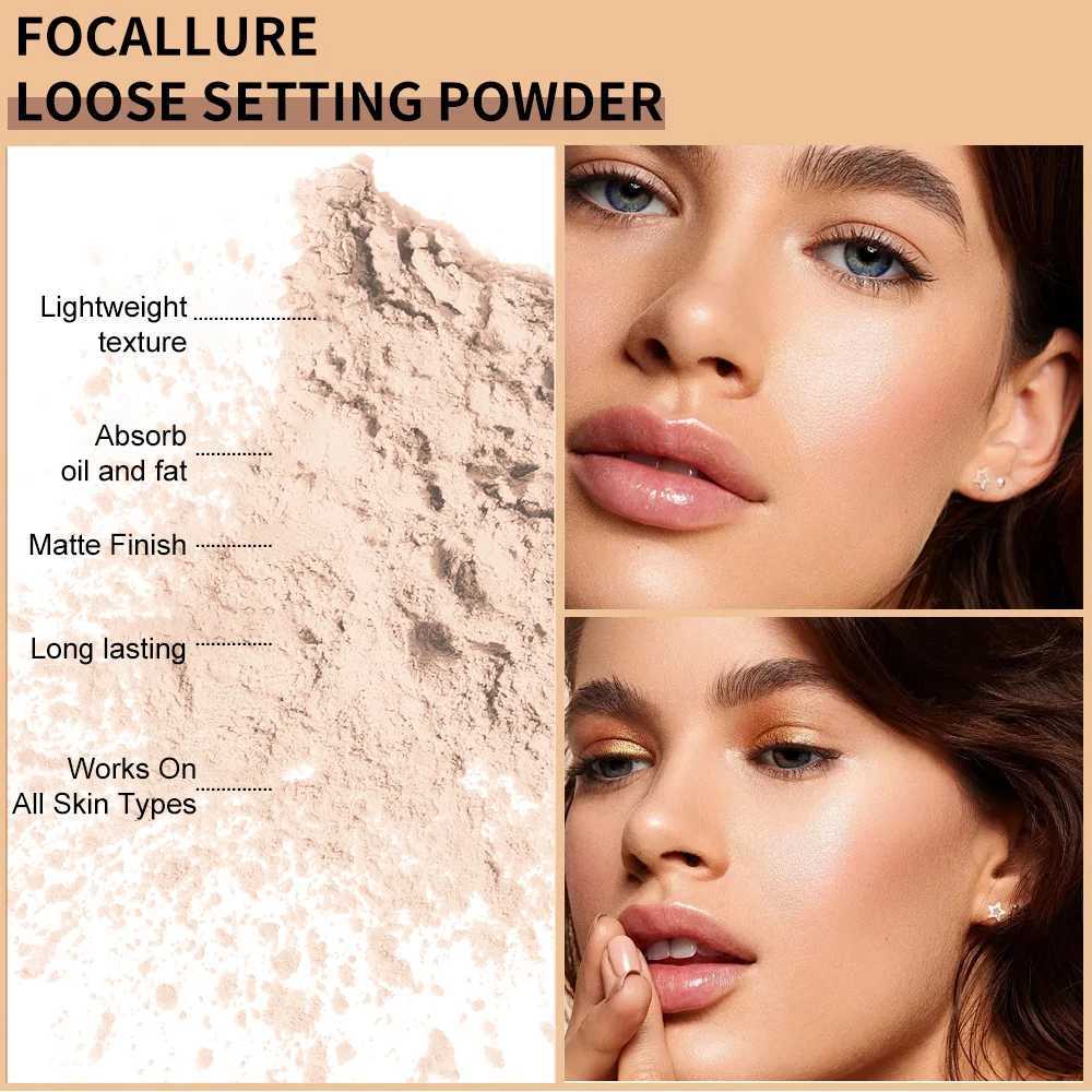 Banana shaped loose powder loose baking powder oil control long-lasting coverage powder facial makeupXJ250224