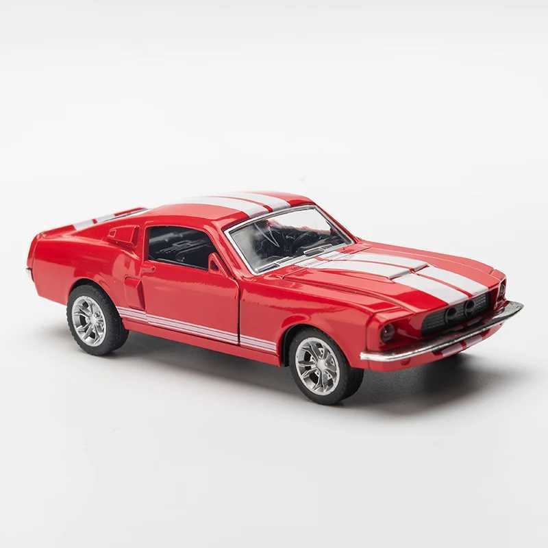 1 32 alloy die-casting stang GT ic retro model pull back micro car replica used for childrens collection gifts Free shipping